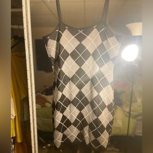 Argyle mini dress
